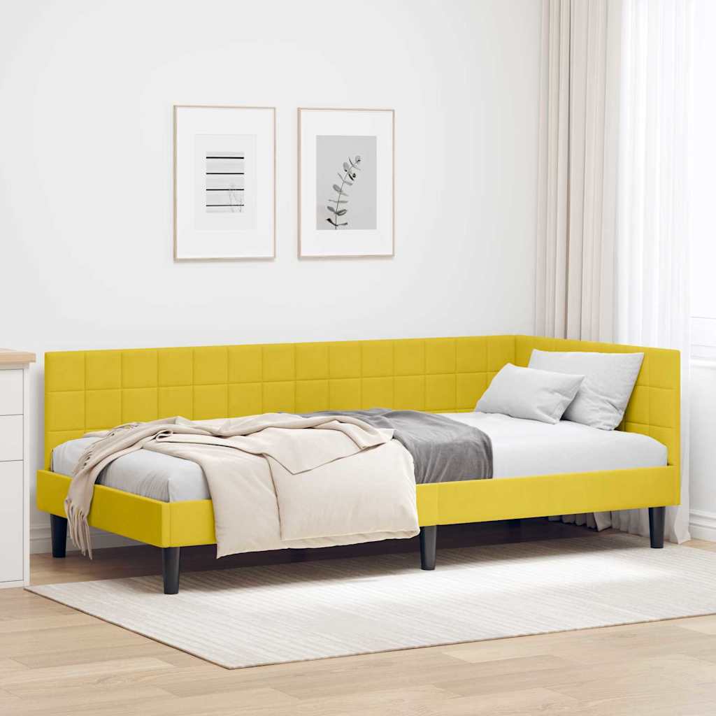 Rohový Rám Postele S Čelo 80 Cm X 200 Cm Samet