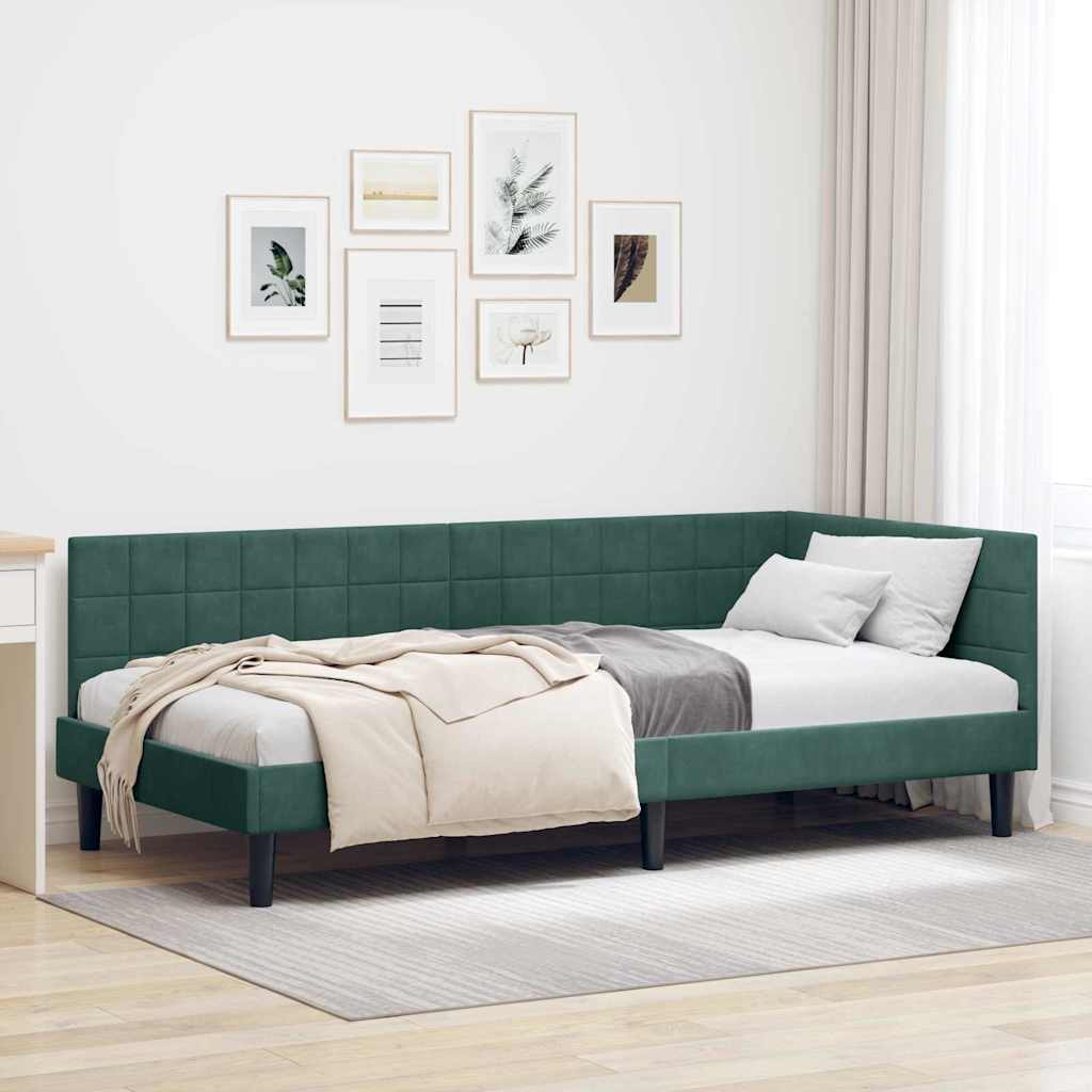 Rohový Rám Postele S Čelo 80 Cm X 200 Cm Samet