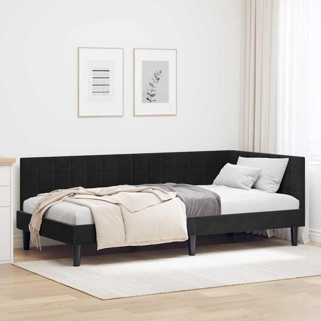 Rohový Rám Postele S Čelo 80 Cm X 200 Cm Samet