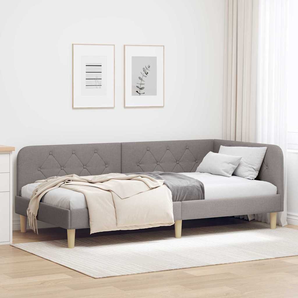 Rohový Rám Postele Textil