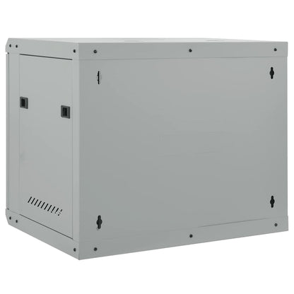 Síťový Kabinet S Úložištěm Šedá 60 X 45 X 50 Cm Ocel