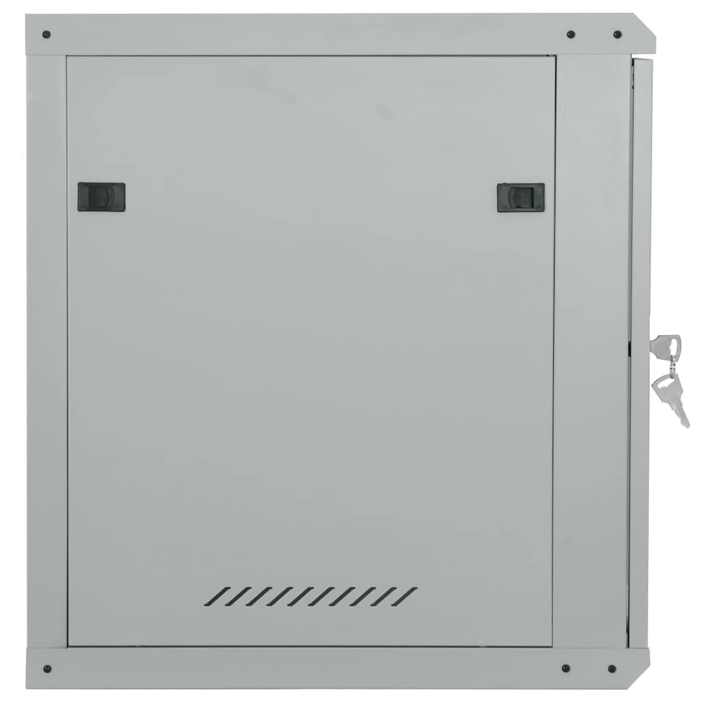 Síťový Kabinet S Úložištěm Šedá 60 X 60 X 65 Cm Ocel