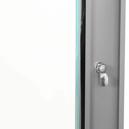 Síťový Kabinet S Úložištěm Šedá 53 X 35 X 21 Cm Ocel