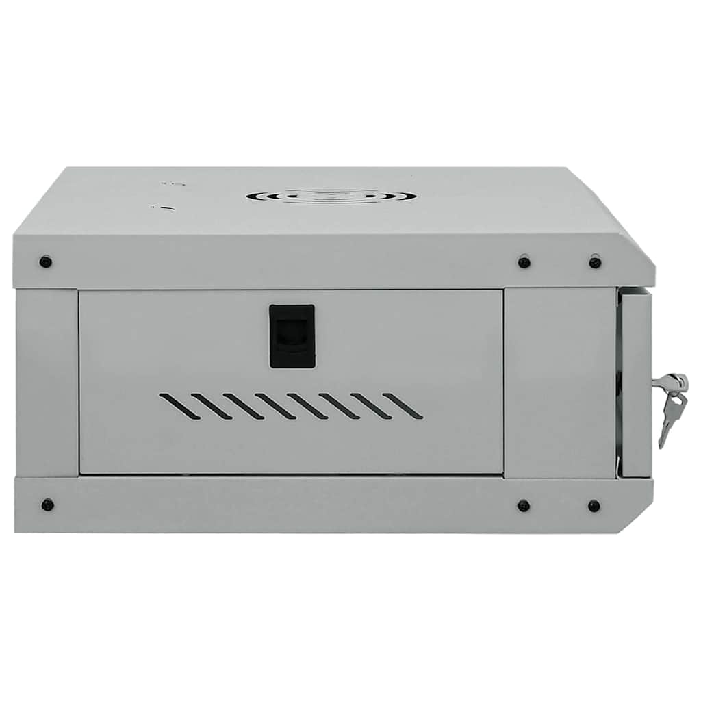 Síťový Kabinet S Úložištěm Šedá 53 X 35 X 21 Cm Ocel