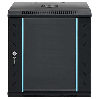 Síťový Kabinet S Úložištěm Černá 53 X 45 X 60 Cm Ocel