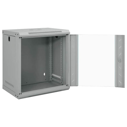 Síťový Kabinet S Úložištěm Šedá 53 X 45 X 60 Cm Ocel