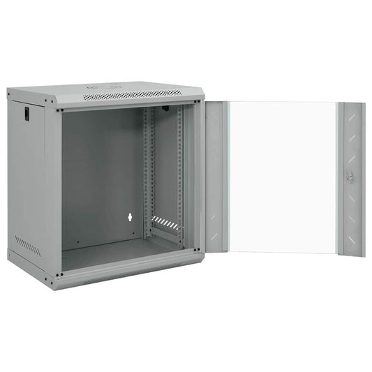 Síťový Kabinet S Úložištěm Šedá 53 X 45 X 60 Cm Ocel