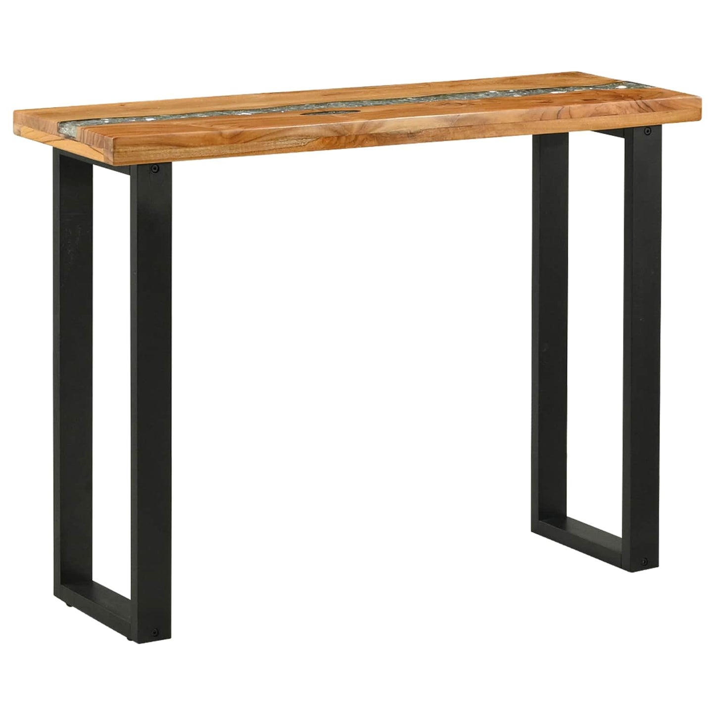 Konzolový Stolek Hnědá 100 X 35 X 75 Cm Pevné Teakové Dřevo