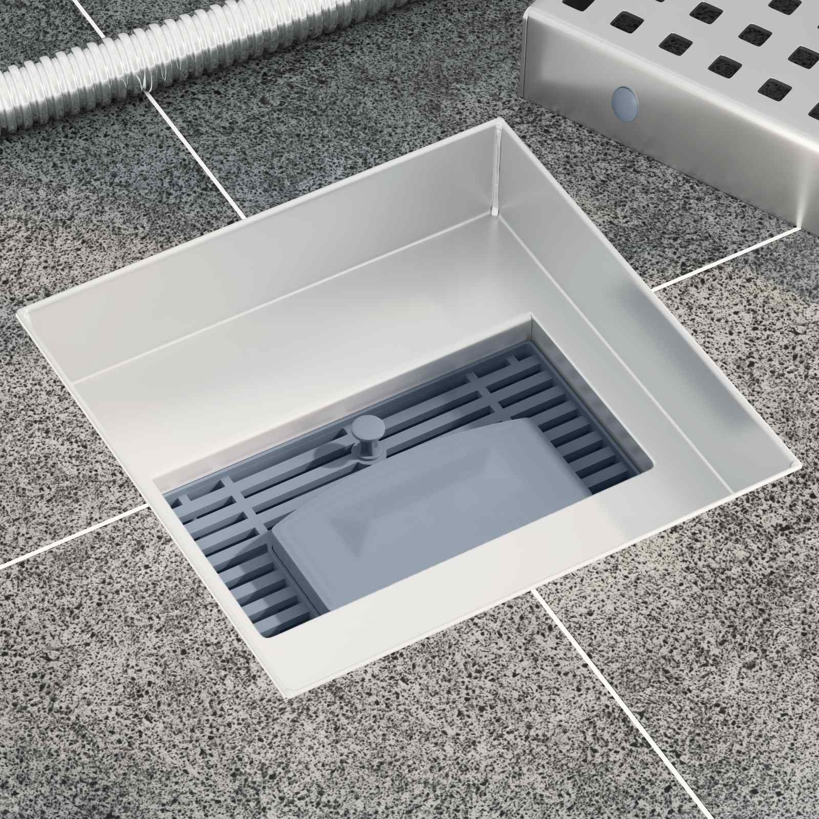 Sprchový Odtok S Tečkami Stříbrná 15 X 15 Cm Nerezová Ocel 304