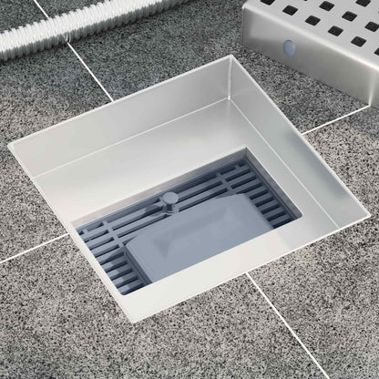 Sprchový Odtok S Tečkami Stříbrná 15 X 15 Cm Nerezová Ocel 304