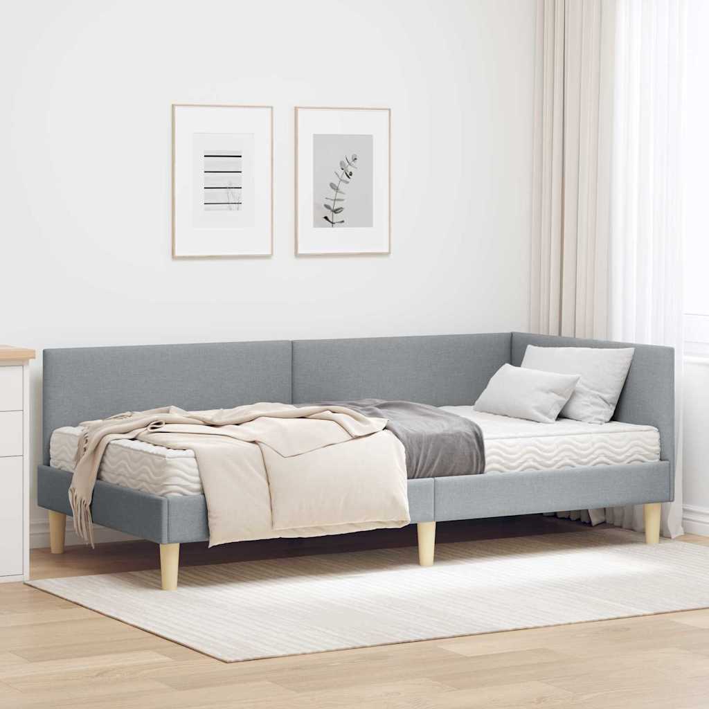 Rohový Rám Postele S Matrací 2 Ks