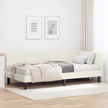 Rohový Rám Postele S Matrací 2 Ks Samet