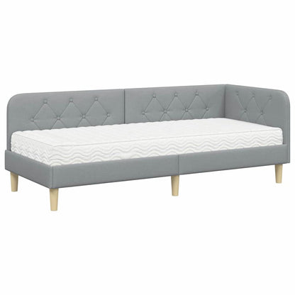 Rohový Rám Postele Textil