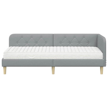 Rohový Rám Postele Textil