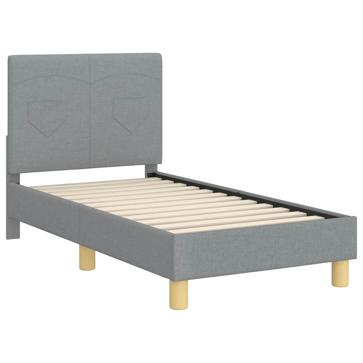 Rám Postele Pro Batole S Čelem Textil