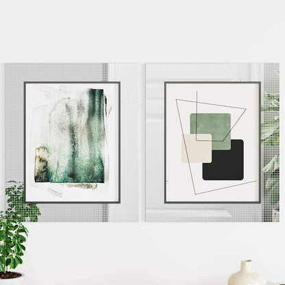 Zrcadlová Mozaiková Dlaždice 3 Pcs Stříbrná 30 X 30 Cm Sklo