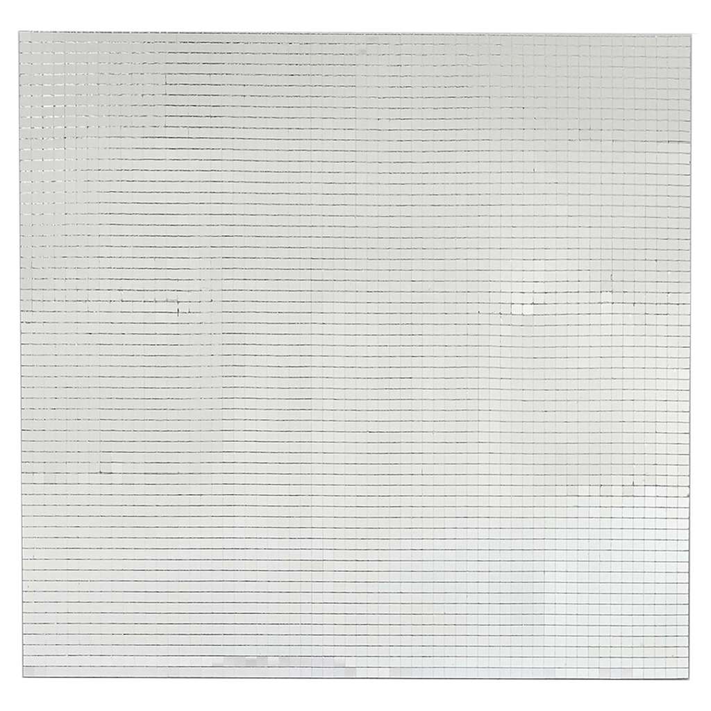 Zrcadlová Mozaiková Dlaždice 3 Pcs Stříbrná 30 X 30 Cm Sklo