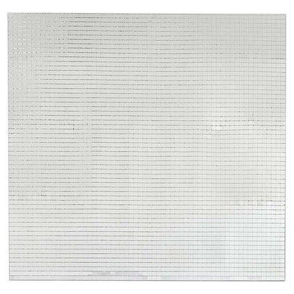 Zrcadlová Mozaiková Dlaždice 3 Pcs Stříbrná 30 X 30 Cm Sklo
