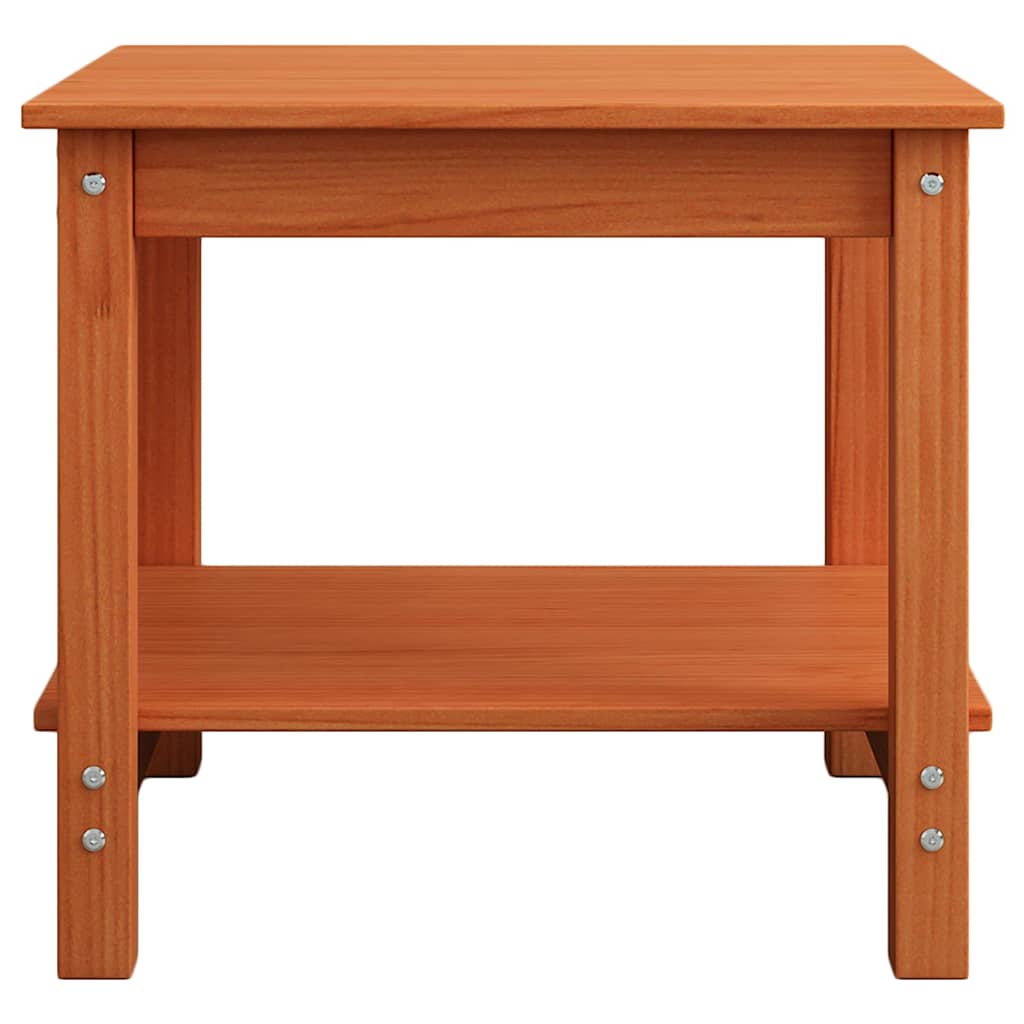 Konferenční Stolek Voskově Hnědá 50 X 50 X 45 Cm