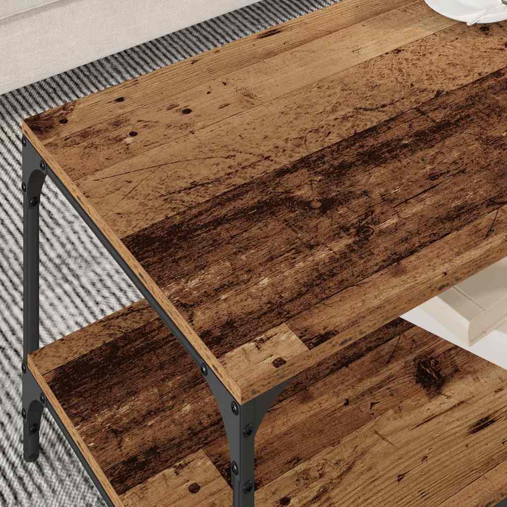 Konferenční Stolek Staré Dřevo 80 X 50 X 40 Cm Kompozitní Dřevo