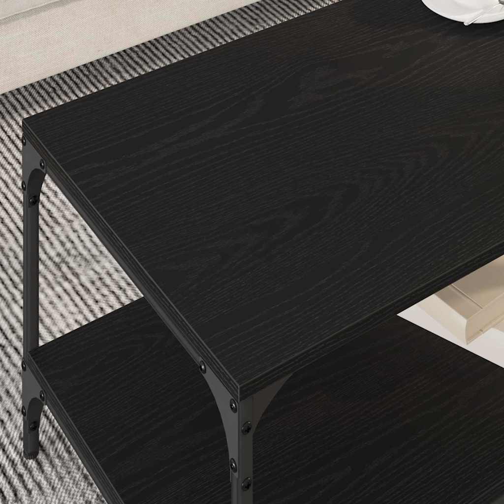 Konferenční Stolek Černý Dub 82 X 50 X 40 Cm Kompozitní Dřevo