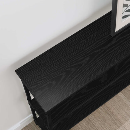 Konzolový Stolek Černý Dub 100 X 22,5 X 75 Cm Kompozitní Dřevo