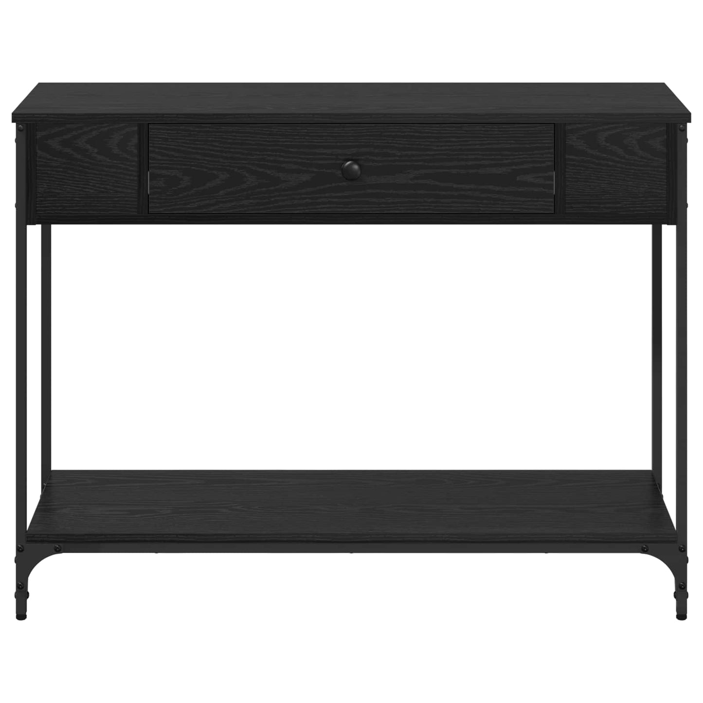 Konzolový Stolek Černý Dub 100 X 34.5 X 75 Cm Kompozitní Dřevo