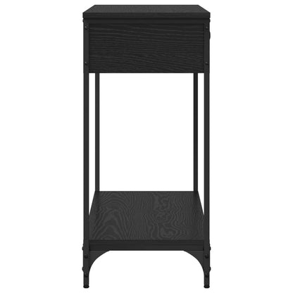 Konzolový Stolek Černý Dub 100 X 34.5 X 75 Cm Kompozitní Dřevo
