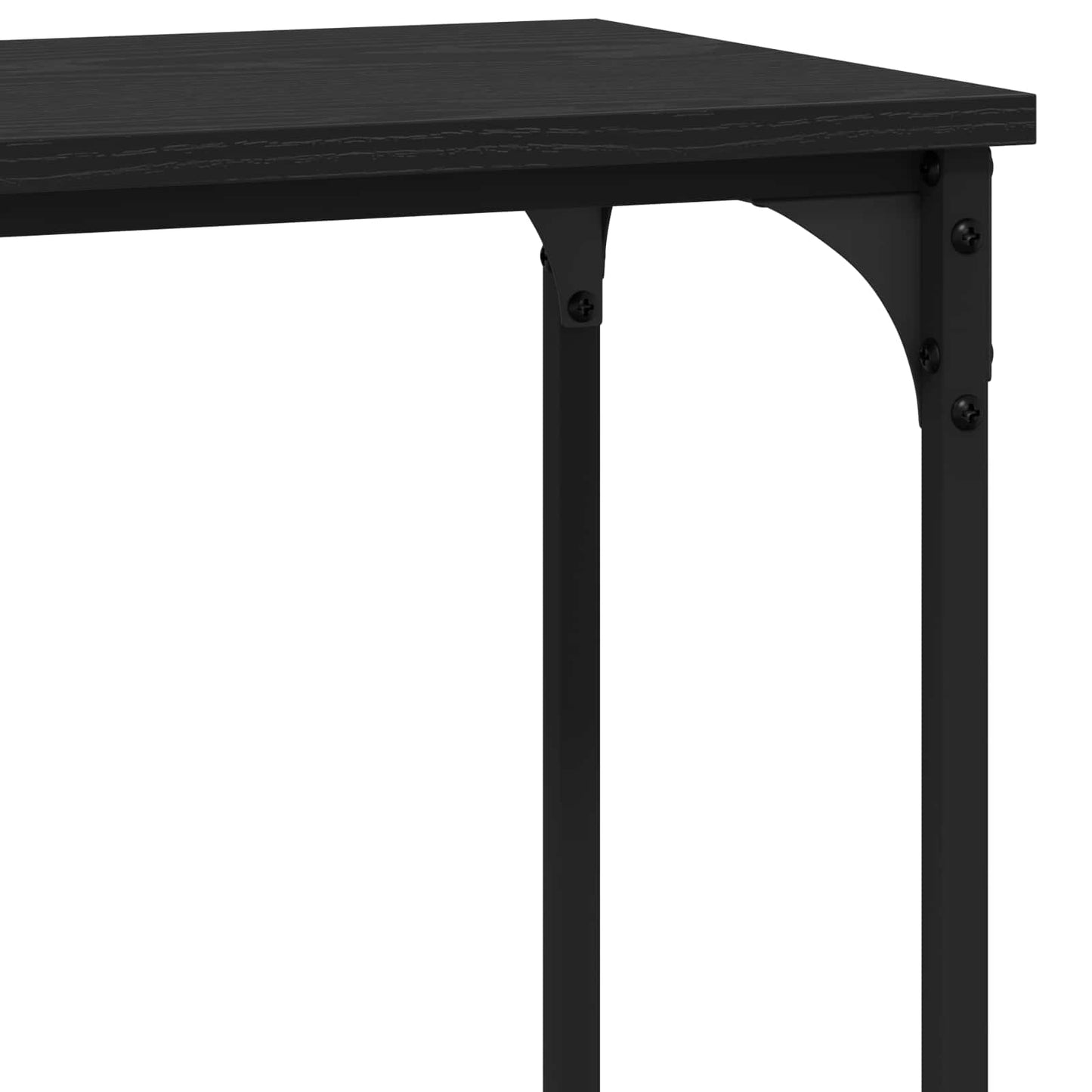 Konzolový Stolek Černý Dub 101 X 30.5 X 75 Cm Kompozitní Dřevo