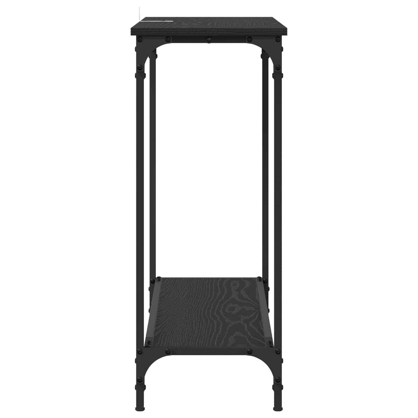 Konzolový Stolek Černý Dub 101 X 30.5 X 75 Cm Kompozitní Dřevo