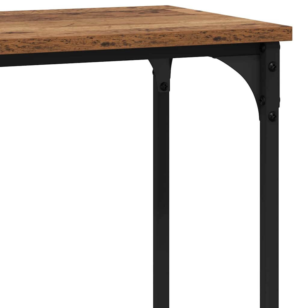 Konzolový Stolek Staré Dřevo 75 X 30.5 X 75 Cm Kompozitní Dřevo
