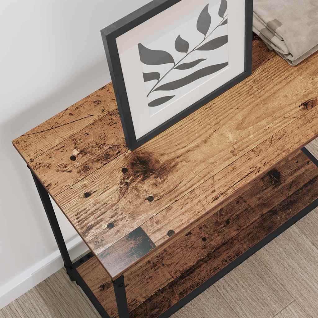 Konzolový Stolek Staré Dřevo 75 X 30.5 X 75 Cm Kompozitní Dřevo