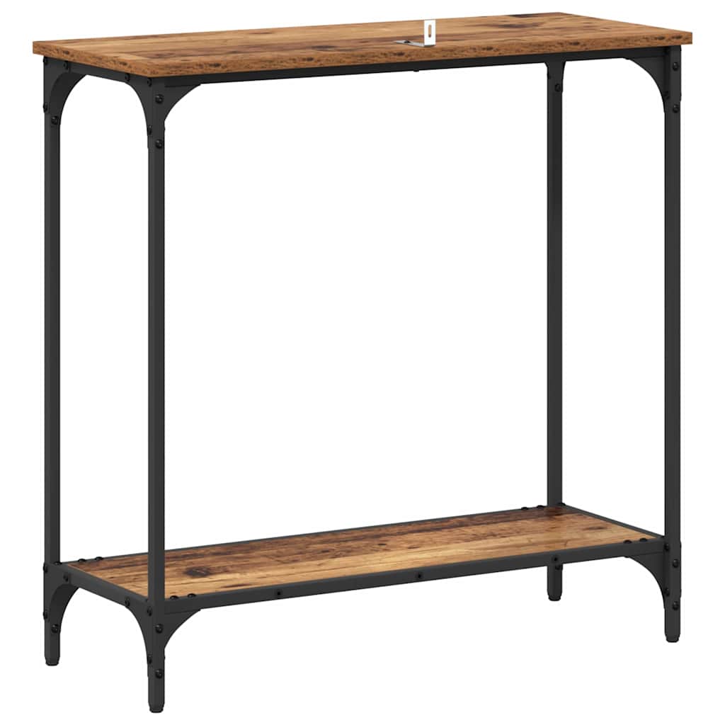 Konzolový Stolek Staré Dřevo 75 X 30.5 X 75 Cm Kompozitní Dřevo