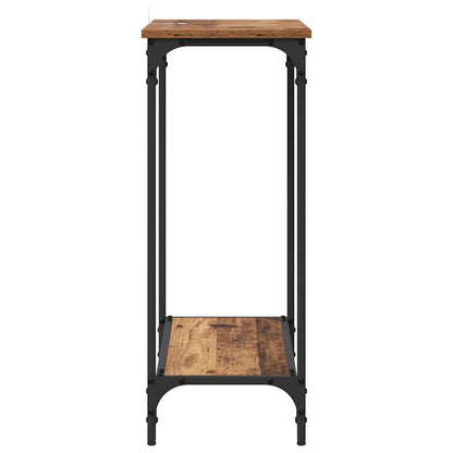 Konzolový Stolek Staré Dřevo 75 X 30.5 X 75 Cm Kompozitní Dřevo