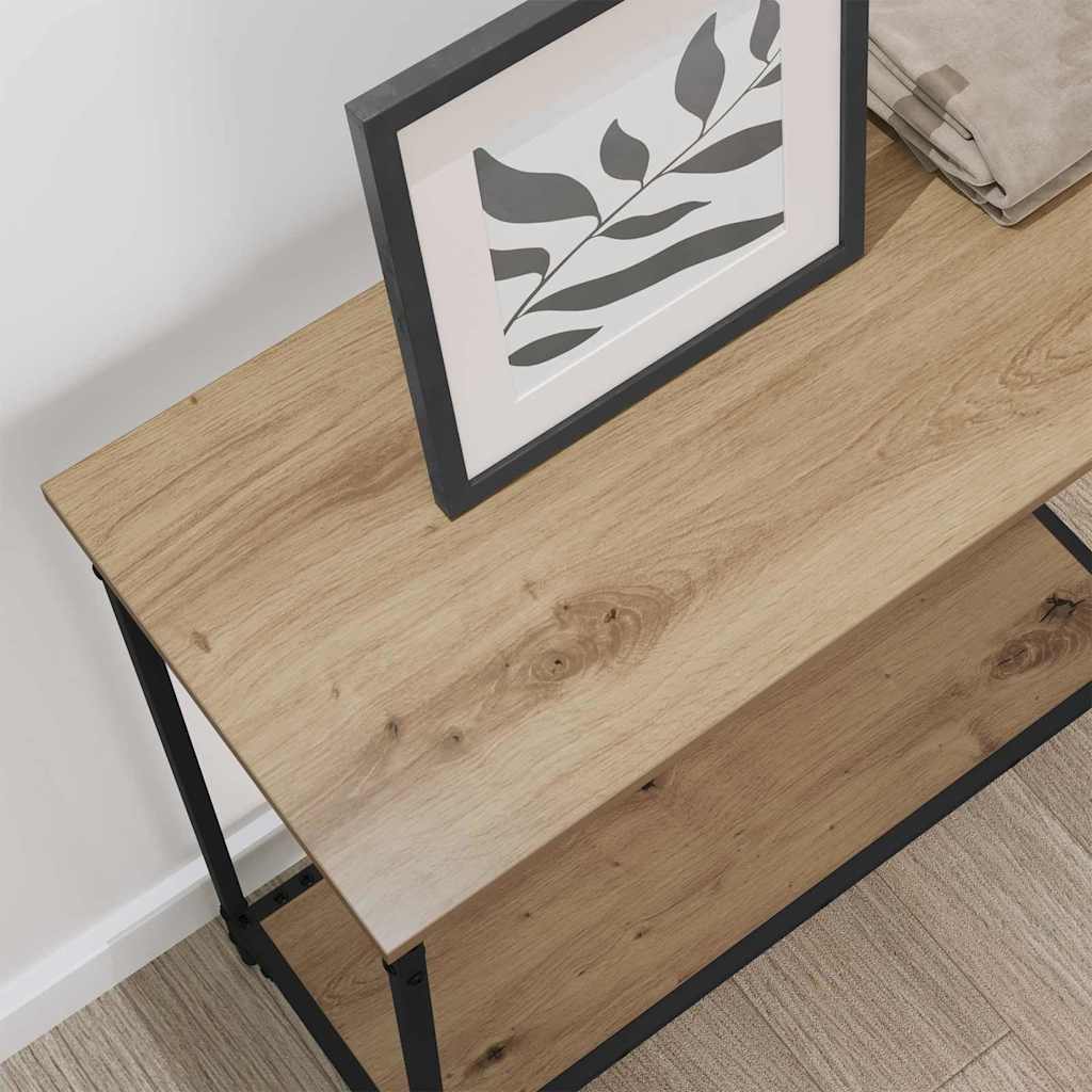 Konzolový Stolek Dub Artisan 75 X 30.5 X 75 Cm Kompozitní Dřevo