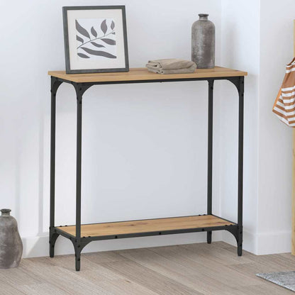 Konzolový Stolek Dub Artisan 75 X 30.5 X 75 Cm Kompozitní Dřevo