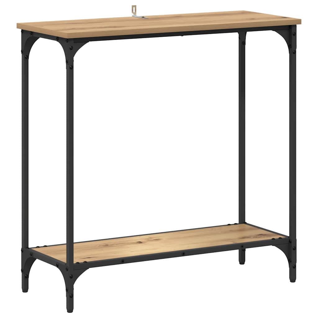 Konzolový Stolek Dub Artisan 75 X 30.5 X 75 Cm Kompozitní Dřevo
