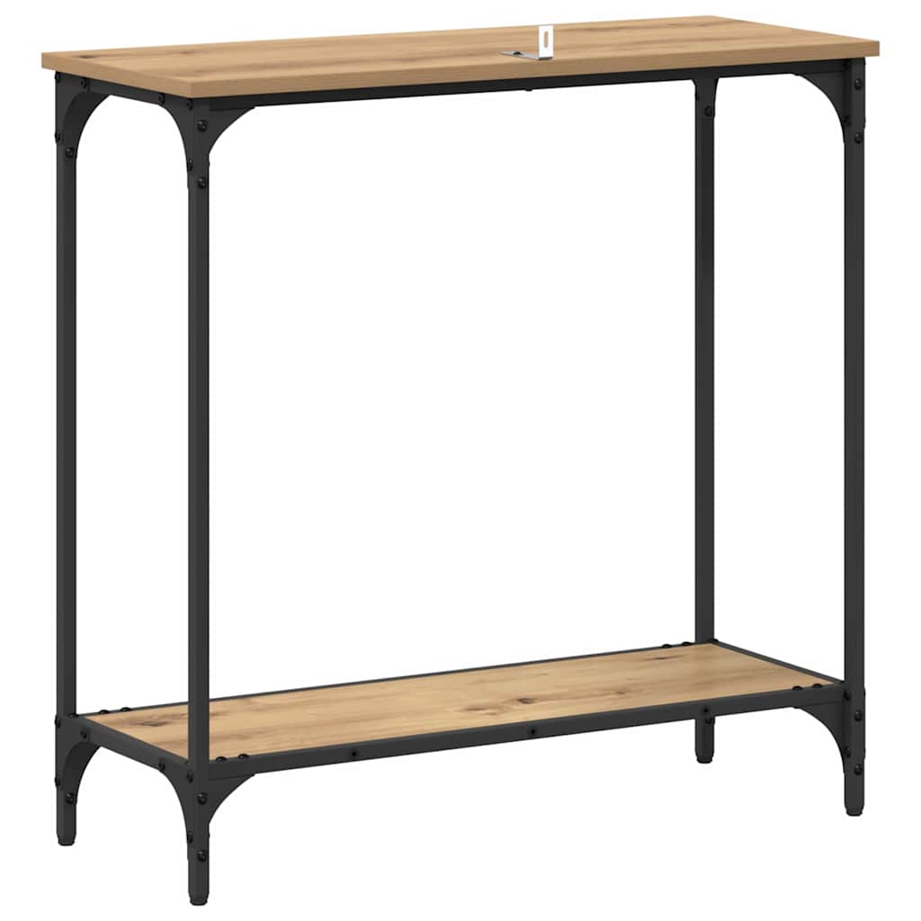 Konzolový Stolek Dub Artisan 75 X 30.5 X 75 Cm Kompozitní Dřevo