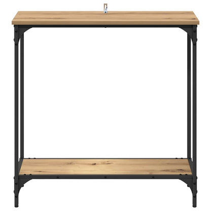 Konzolový Stolek Dub Artisan 75 X 30.5 X 75 Cm Kompozitní Dřevo