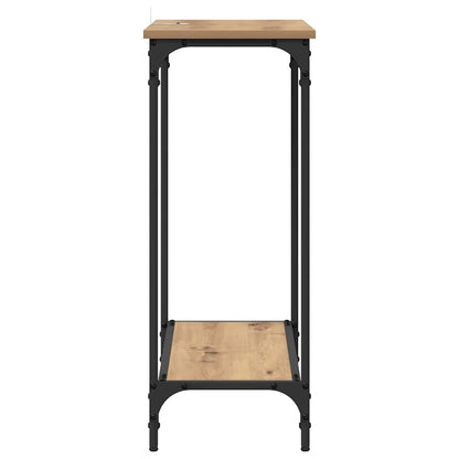 Konzolový Stolek Dub Artisan 75 X 30.5 X 75 Cm Kompozitní Dřevo