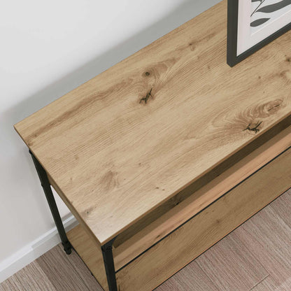 Konzolový Stolek Dub Artisan 100 X 29 X 75 Cm Kompozitní Dřevo