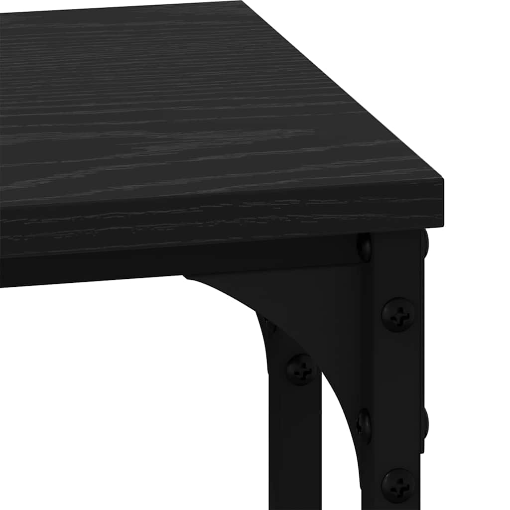 Vnořený Konferenční Stůl 3 Pcs Černý Dub 50,5 X 35 X 53 Cm
