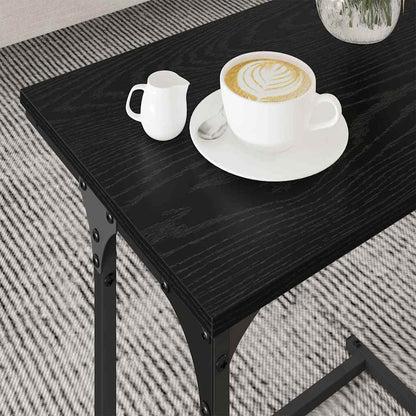 Vnořený Konferenční Stůl 3 Pcs Černý Dub 50,5 X 35 X 53 Cm