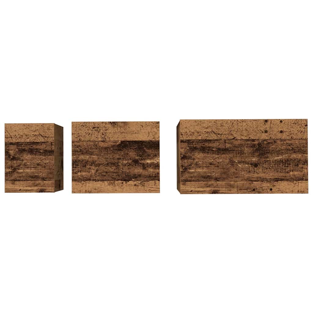 Konferenční Stolek 3 Pcs Staré Dřevo 60 X 35 X 56 Cm