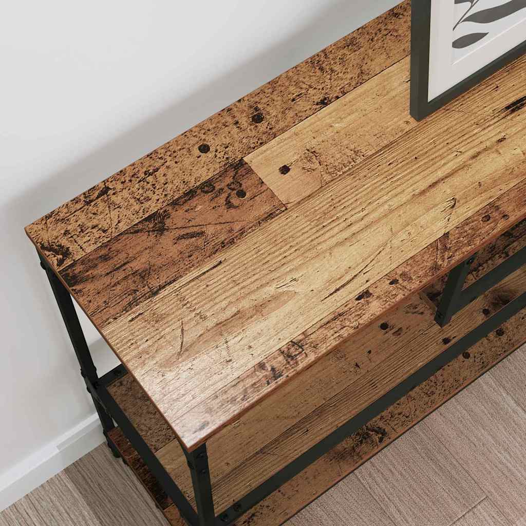 Konzolový Stolek Staré Dřevo 100 X 30 X 75 Cm Kompozitní Dřevo