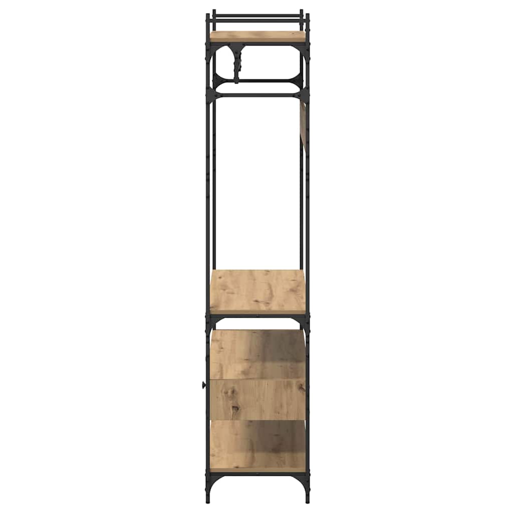 Šatní Skříň Dub Artisan 89 X 39 X 184.5 Cm Kompozitní Dřevo