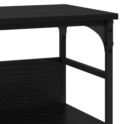 Konzolový Stolek Černý Dub 100 X 32 X 75 Cm Kompozitní Dřevo