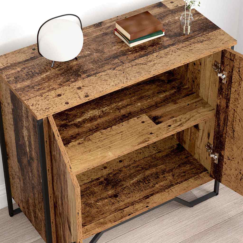 Servírovací Skříň Staré Dřevo 78 X 35 X 74.5 Cm