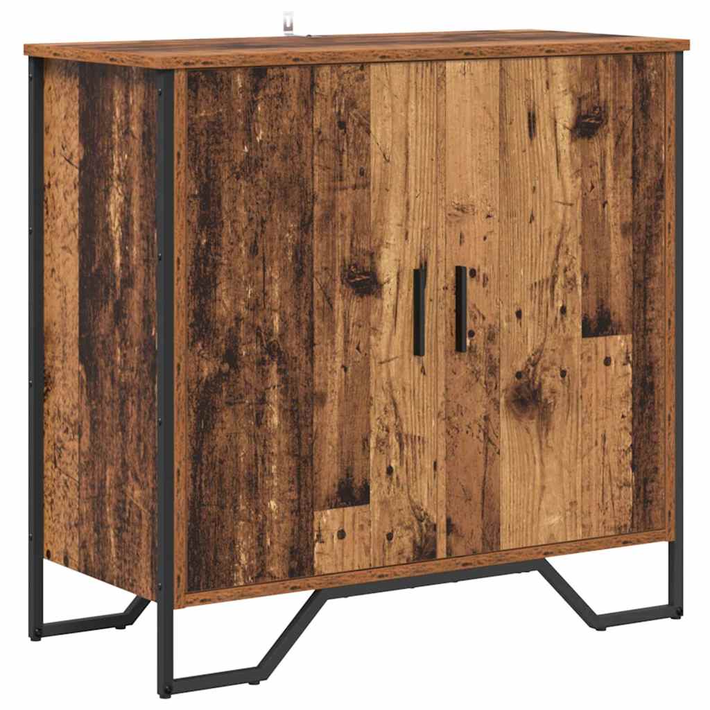 Servírovací Skříň Staré Dřevo 78 X 35 X 74.5 Cm