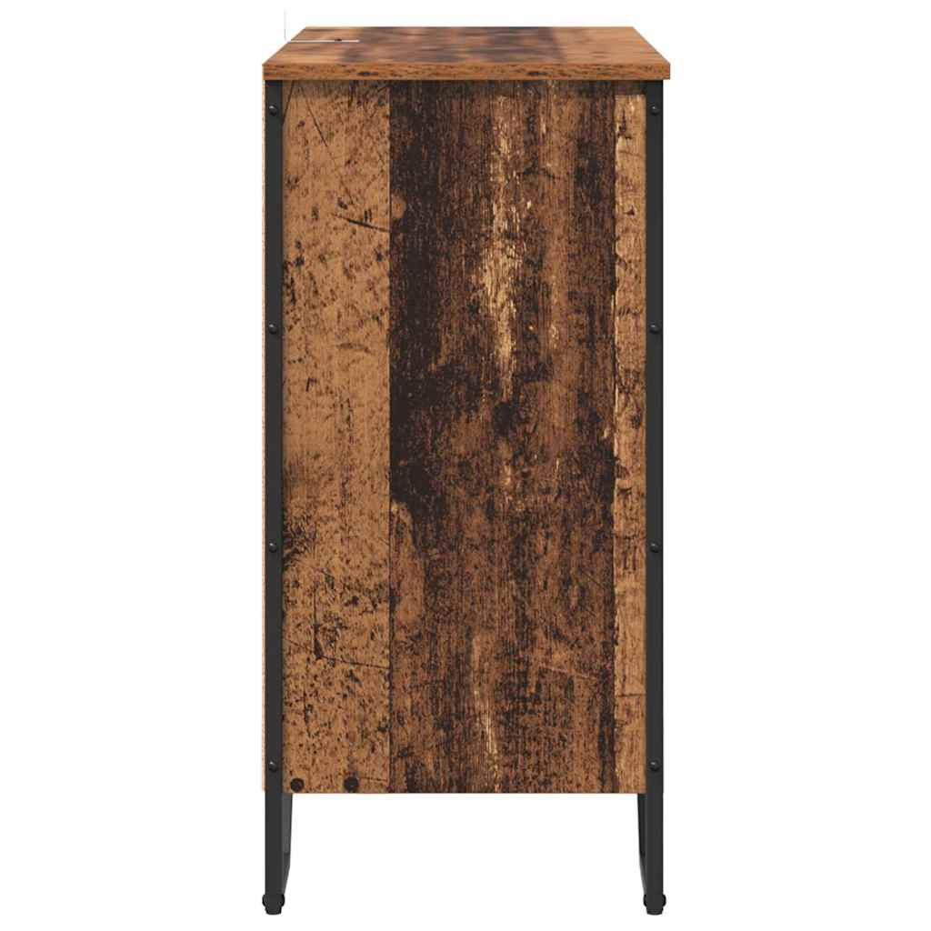Servírovací Skříň Staré Dřevo 78 X 35 X 74.5 Cm